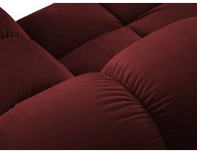 Czerwona aksamitna sofa 188 cm Bellis – Micadoni Home