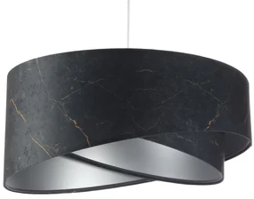Lampa wisząca BLACK MARBLE czarna/srebrna BPS KONCEPT