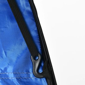 Outsunny Namiot toaletowy Pop-Up Łatwy montaż Niebieski 120x120x190cm Praktyczny i przestronny | Aosom PL