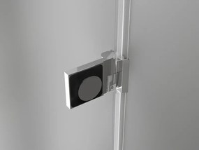 Mexen Lunar-B drzwi prysznicowe uchylne lewe 80 cm, transparent, chrom - 832-080-000-01-00-L