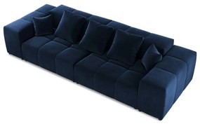 Niebieska aksamitna sofa 320 cm Rome Velvet – Cosmopolitan Design