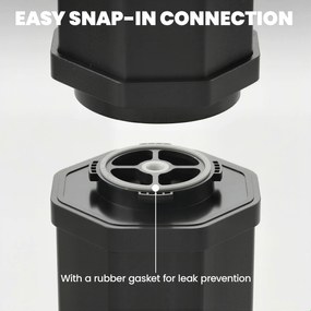 Outsunny Prysznic solarny 60 l prysznic ogrodowy z obrotową deszczownicą i kranem, regulacja temperatury | Aosom PL