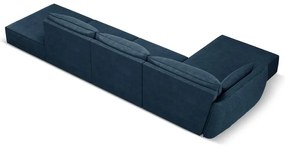 Ciemnoniebieski narożnik (lewostronny) Vanda – Mazzini Sofas