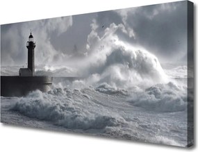 Obraz na płótnie Klasyczna Latarnia Morska
