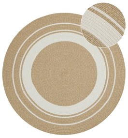 Okrągły dywan odpowiedni na zewnątrz w kolorze naturalnym ø 200 cm – NORTHRUGS