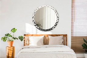 Lustro dekoracyjne okrągłe Abstrakcyjny geometryczny