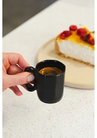 Czarne kamionkowe kubki na espresso zestaw 2 szt. 80 ml Fuori – Vialli Design