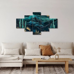 Obraz - Turkusowa noc (125x70 cm)