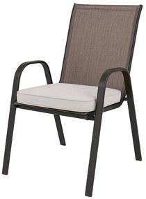 Poduszka na krzesło ogrodowe VIREON 44x45 cm, kolor kości słoniowej