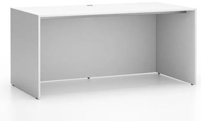Biurko SEGMENT, 162x80 cm, biały