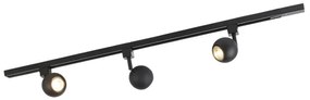 Inteligentny Nowoczesny system oświetlenia szynowego czarny 1-fazowy z 3 WiFi GU10 - Iconic Gissi Nowoczesny Oswietlenie wewnetrzne