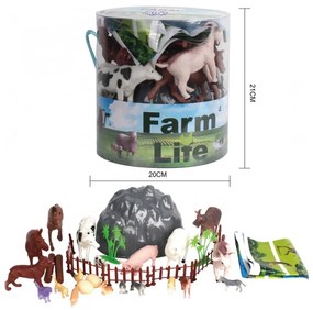 Woopie zestaw figurki zwierzęta farma 34 szt.