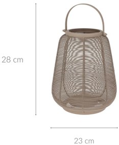 Latarenka metalowa MINIMAL, wys. 28 cm