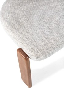 Kremowe tapicerowane krzesła zestaw 2 szt. Nadia – MOME