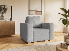 Fotel tapicerowany jednoosobowy COMFORT III szary nowoczesny