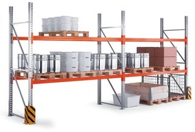 Regał paletowy 5500x1825x800 mm, 3 piętra, podstawowy