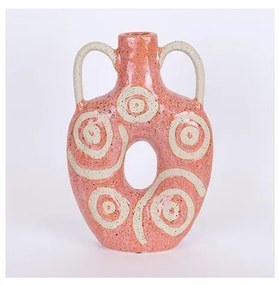 Wazon ceramiczny 31x20,5 cm różowy