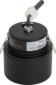 Nowoczesne oczko wpuszczane czarne GU10 50mm - Echo