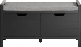 SoBuy Szafka na buty z jedną szufladą Czarny 30x91.01x50.01cm Funkcjonalny FSR63-II-SCH