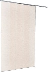 Roleta Panelowa SucceBuy na Rozciąganej Szynie, Szerokość 116-218 cm, Japoński Panel Pionowy z Regulacją Wysokości do 243 cm, Jasnobrązowa