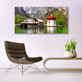 Fotoobraz na płótnie Dom pod Górskim Szczytem