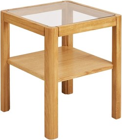 Stolik ze szklanym blatem 40x40 cm Lourmarin – House Nordic