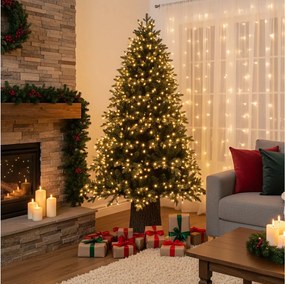 Choinka "Renifer" z nowoczesnym pniem w komplecie z PE efekt Real Touch, wys. 240 cm