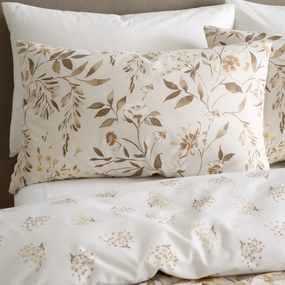 Biało-beżowa pościel dwuosobowa 230x220 cm Isadora Floral – Catherine Lansfield