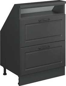 Szafka kuchenna na dach skośny antracytowy domek wiejski 60x46x81.6 r-line