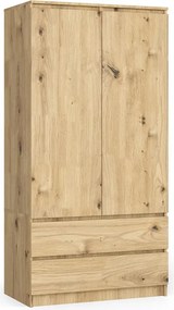 Klasyczna Szafa Dwudrzwiowa Dąb Artisan E4-S94