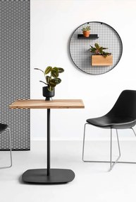Stół na jednej nodze w stylu loftowym Oval 80sq