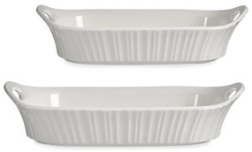 Naczynia do zapiekania z porcelany, zestaw 2 szt.
