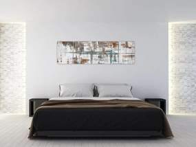 Obraz - Abstrakcyjne pociągnięcia (170x50 cm)