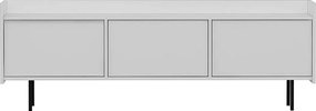 Stojak pod TV – 183,6x63x37 cm – Biały – Płyta wiórowa pokryta melaminą