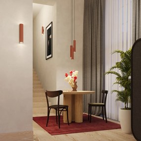Lampa wisząca LAGOS 3L ochra czerwona SOLLUX  LIGHTING