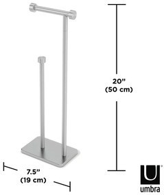 Stalowy stojak na papier toaletowy Cappa – Umbra