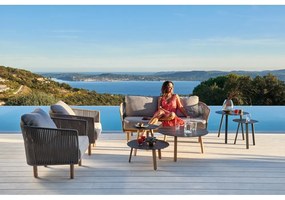 Ciemnoszara sofa ogrodowa Newport – Diphano