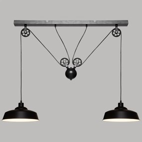 Lampa wisząca EZIO, metal, wys. 60 cm