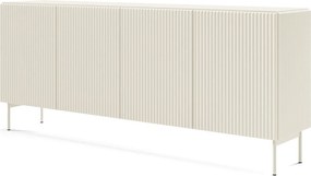 Komoda 195 cm Galiano - 4 drzwi, wysokie nóżki - kaszmirowa komoda do salonu