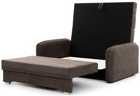 Rozkładana 2-osobowa sofa LAINE, brązowa