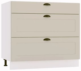 Szafka kuchenna stojąca 90 ADELE D90 S/3 PC beżowy mat STOLKAR