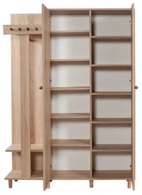 Zestaw do przedpokoju w dekorze dębu Garmanto – Kalune Design