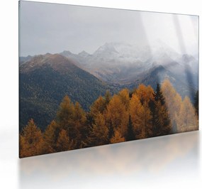 Obraz na szkle - Widok na grzbiety górskie (70x50 cm)