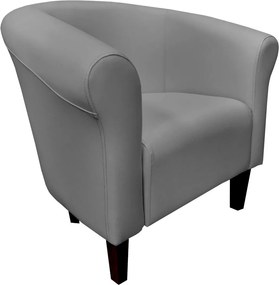 Fotel Milo tkanina Eko-skóra elegancki fotel do salonu i gabinetu : Kolor nogi - Venge, Kolor tkaniny - EKO-SKÓRA - 22D, Wysokość nogi - 15 cm