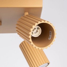 Lampa sufitowa w kolorze złota 25x25 cm Gleam – Nice Lamps