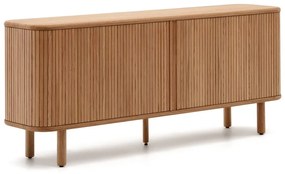 Komoda w dekorze jesionu z drzwiami przesuwnymi w naturalnym kolorze 180x75,5x40 cm Mailen – Kave Home