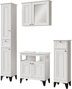 Zestaw mebli łazienkowych biały 60x30x65 vanity