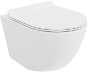 Mexen Lena miska wc Rimless z deską wolnoopadającą slim, duroplast, biała połysk - 30224000