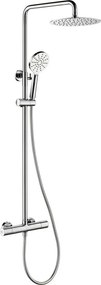 Zestaw prysznicowy z baterią termostatyczną DRAGOR, chrom błyszczący