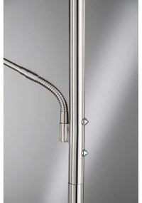 Lampa stojąca LED ze ściemniaczem w kolorze srebra (wysokość 180 cm) Dent – Fischer &amp; Honsel